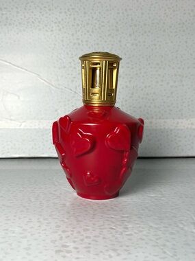 Vintage Lampe Berger Artoria Limoges Hearts Red Fragrance Lamp Untested